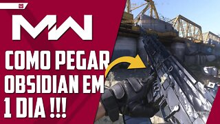 Como Pegar a camuflagem Obsidiana em 1 DIA! - Call of Duty: Modern Warfare