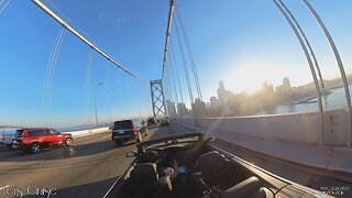 Let's Cruise San Francisco California ... Sunset Drive over the Oakland Bay Bridge to the City