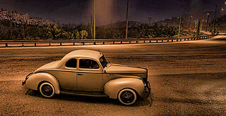 1940 Ford Deluxe Coupe. A heavy slug at first but with some upgrades it becomes much better ride.