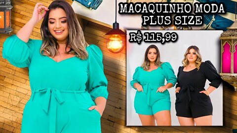 ✔️ MACAQUINHO DE AMARRAR FEMININO PLUS SIZE MODA PLUS