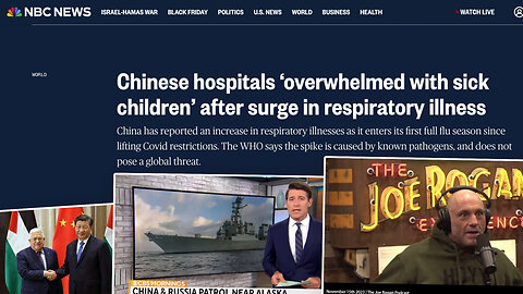 China | Why China's Hospitals ‘Overwhelmed With Sick Children’ After Surge In Respiratory Illness? Why Is Palestine In A Strategic Partnership W/ China? + 408 Tickets Remain for ReAwaken Tour (Dec. 15-16) + Request Ticket Via Text: 918-851-0102