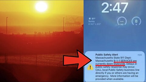 SOMETHING BIG IS PLANNED! 911 DOWN AGAIN IN THE ENTIRE STATE OF MASSACHUSETTS DURING HEATWAVE TEST!