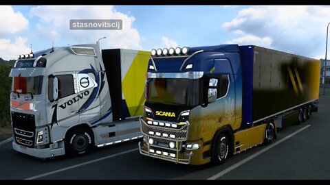 УКРАЇНСЬКИЙ КОНВОЙ. Ukrainian Logistic Company / Euro Truck Simulator 2