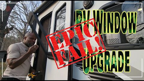 How to Replace RV Door window | Ugly door window | Tips and Tricks |