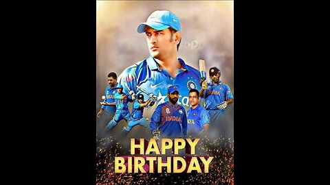 Happy Birthday MS Dhoni Celebrating the Legendary Cricketer