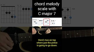 Major scale chord melody voicings