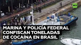 Brasil incauta 3,6 toneladas de cocaína en un barco durante un operativo en el mar