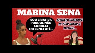 Só conheceu internet com 15 anos 😱, Marina Sena