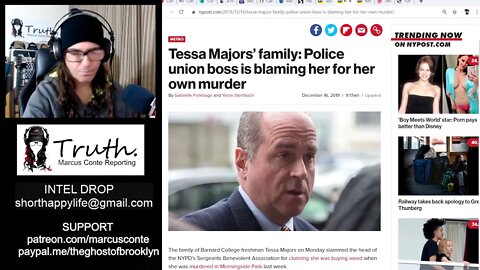 LATEST in Tessa Majors Murder; Manhunt for Stabber in Harlem, Pothead Smears Continue to Fly