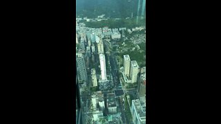 Observation deck and earthquake counterweight ￼at Taiwan’sTaipei 101