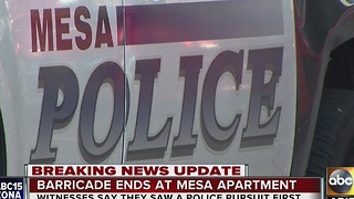 UPDATE: Multiple people detained for questions in Mesa car chase, barricade