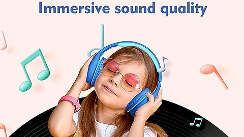 Kids Headphones with Microphone, Wired Headphone Over-Ear for Kids for School