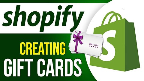 Shopify Setup - Create Gift Cards on Shopify | Shopify Tutorial