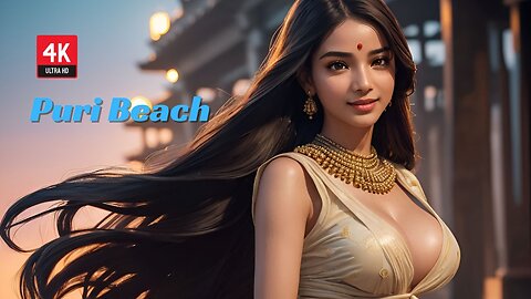 4k Ai Lookbook Girl l Sheath Sensation | Puri Beach Odisha #ailookbookgirl #aibeauty