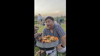BBQ party at open park Poznan foodie #BABGLADESHIPOLAND #Bangladeshi #poland