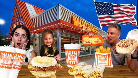 Brits Try AMERICAN BREAKFAST AT WHATABURGER for the first time! #whataburger #americanbreakfast