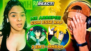 (2 em 1) MHRAP | RAP A HISTÓRIA DE MINATO e MUNDO VIRTUAL "ISEKAI" | [ React Rap Nerd ] 🔥