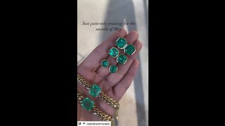 May baby birthday month gift ideas - beautiful emerald necklaces, earrings and rings for sale