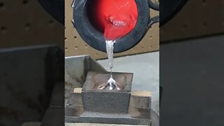 Metal Casting a Rose Melting metal #fyp #shorts #subscribe #silver