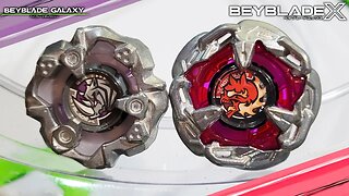 RHINOHORN 3-80S vs HELLSCHAIN 5-60HT stock - Beyblade X ベイブレードX