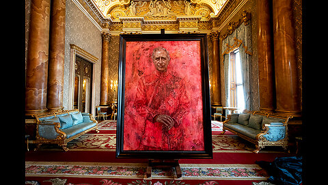 King Charles Portrait Unveiling Satanic Ritual - No Wedding Ring - NWO Agenda