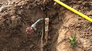 Fixing a broken water line