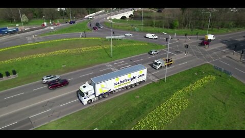 Mercedes-Benz Truck Of Roche Logistics Group - Welsh Drones