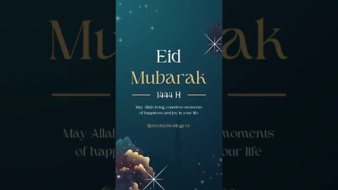 Happy Eid Mubarak 1444 H #moslem #eidmubarak