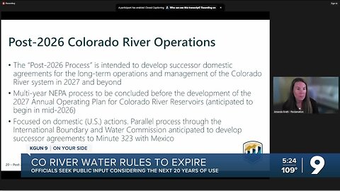 Colorado River water rules to expire in 2026