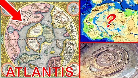 Lost Roman Map has ATLANTIS at Eye of Sahara Africa! OK. This is STRANGE. (Richat Structure)