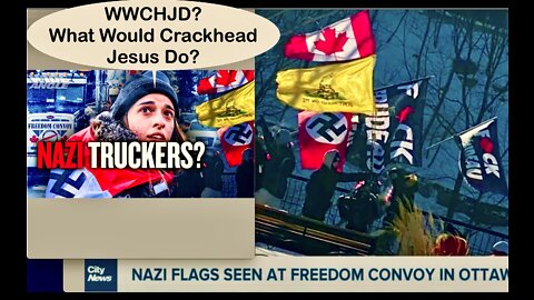 Freedom Convoy Truckers Seen As Nazi Extremist By Brainwashed Canadian Majority Believing Fake News