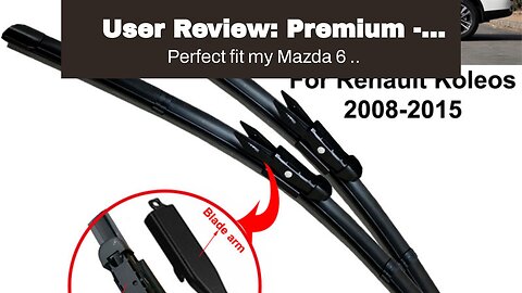 User Review: Premium - Windshield Wiper Blade Set/Kit/Bundle for 2009-2017 Mazda 6 - Driver & P...