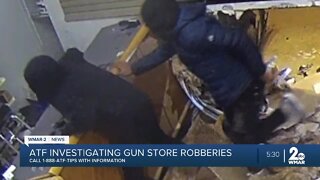 ATF works with multiple departments to investigate recent gun store burglaries