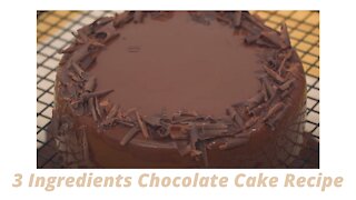 Snack Hacks: 3 Ingredients Chocolate Cake