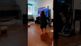 my sister dancing with Alvin and the Chipmunks