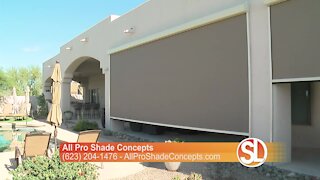 All Pro Shade Concepts shows their unique shades and awnings