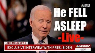 Joe Biden Falls Asleep in National Interview; But His Vigor + Strength are 2nd to None