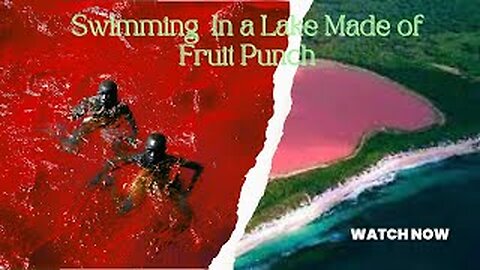Swimming In Fruit Punch || Pink Lake