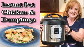 INSTANT POT EASY CHICKEN & DUMPLINGS RECIPE | COOK WITH ME | EASY INSTANT POT RECIPES