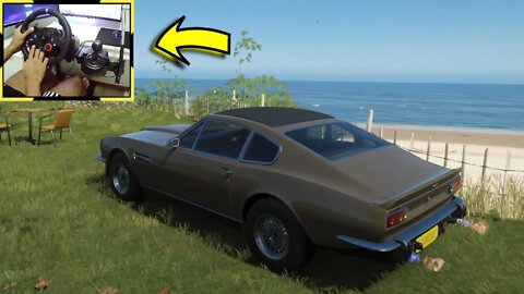 ASTON MARTIN V8 - Forza Horizon 4 gameplay / Logitech g29