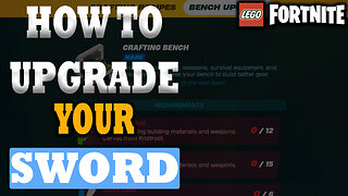 How To Upgrade Your Sword In LEGO Fortnite