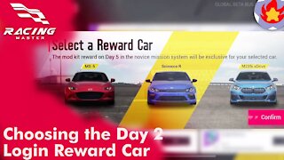 Choosing the Day 2 Login Reward Car | Racing Master