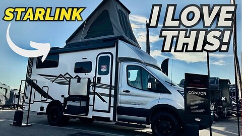 This motorhome RV is NEW for 2024 and so cool! 2024 Entegra Condor 22T
