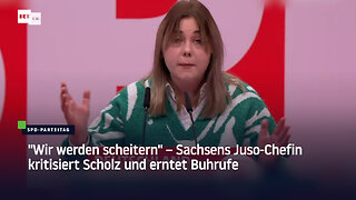 Sachsens Juso-Chefin kritisiert Scholz und erntet Buhrufe