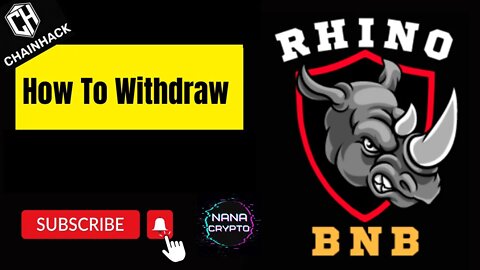 Rhino BNB | How To Withdraw Your Profits 💵 💵 💵