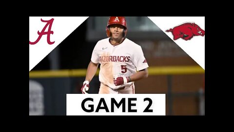 #7 Arkansas vs Alabama Highlights (GAME 2) | 2022 College Baseball Highlights