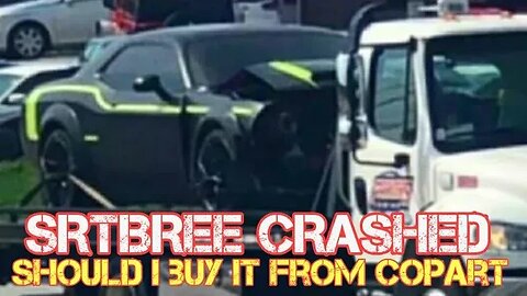 SRT BREE CRASHED HER HELLCAT IF IT GOES TO COPART IM BUYING IT.