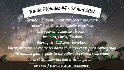 Radio Pléiades #4 - Les sororités de la Rose - 24 mai 2021
