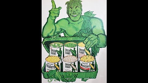 "Snap into the '60s with Jell-o Pudding and the Jolly Green Giant