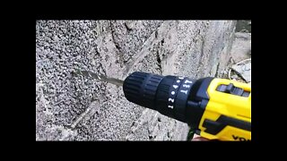 #5 FURANDO CONCRETO COM A VONDER PFV012I COM IMPACTO